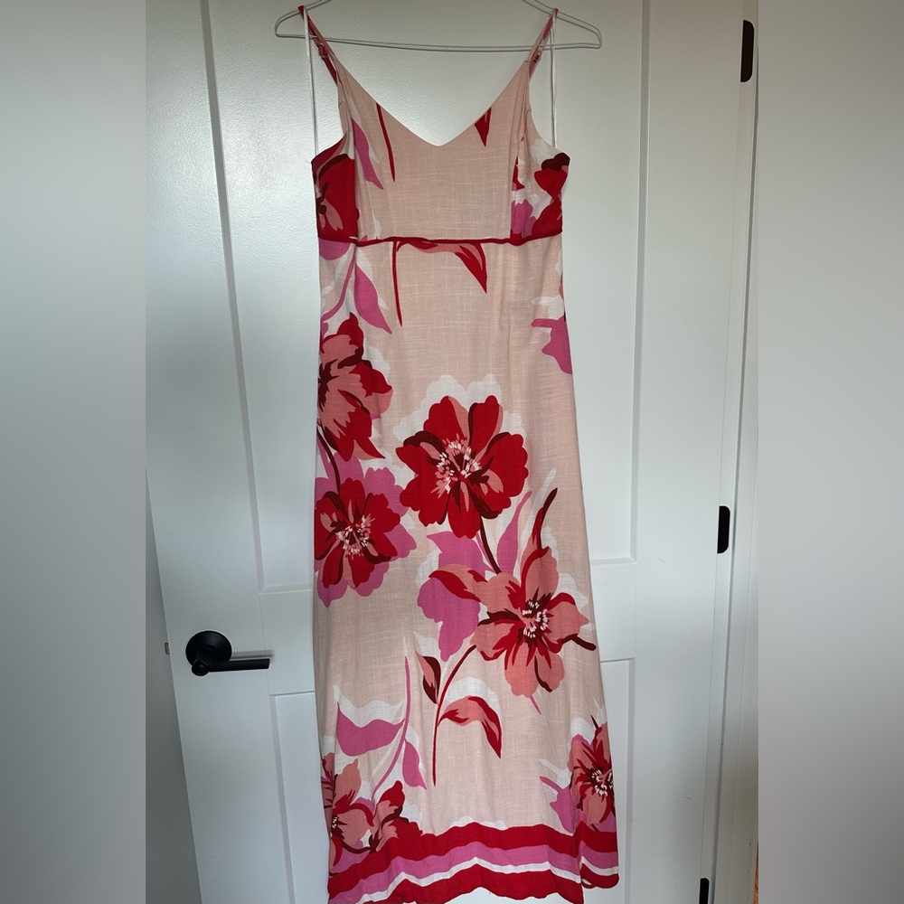 Floral Maxi Dress - Linen Blend